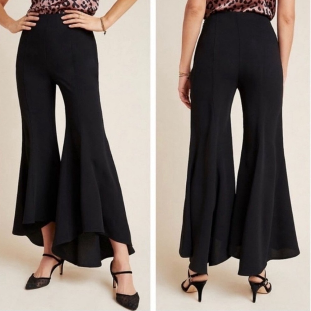 Anthropologie Black Flare Pants - Picture 2 of 10